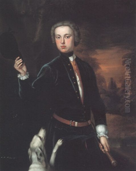 Portrait Of Sir John Shuckburgh Oil Painting by Enoch Seeman