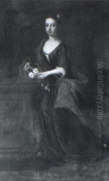 Portrait Of Mary, Wife Of Henry, 7th Lord Arundell Of Wardour, As Child Oil Painting by Enoch Seeman