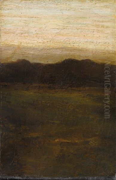 In Der Abenddammerung Oil Painting by Giovanni Segantini