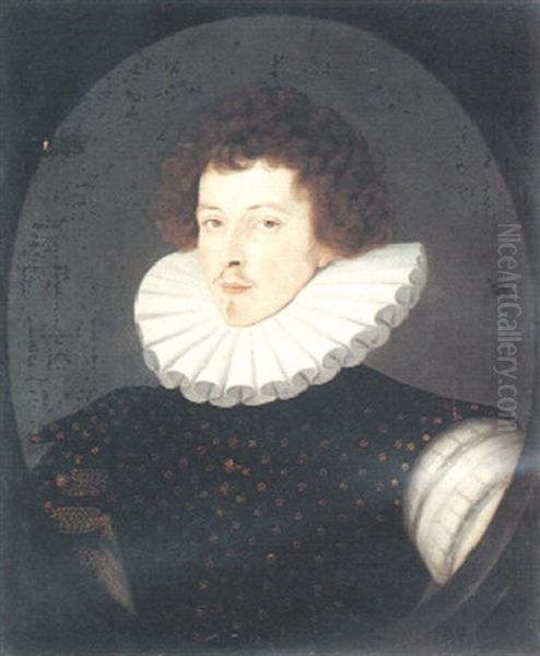 Portrait Of Sir Henry Kingsmill Oil Painting by William (Sir) Segar