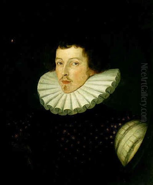 Portrait Of Sir Henry Kingsmill Oil Painting by William (Sir) Segar