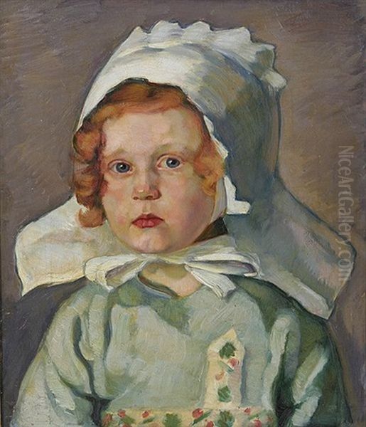 Bildnis Der Tochter Lilli Als Kind by Karl Eugen Segewitz