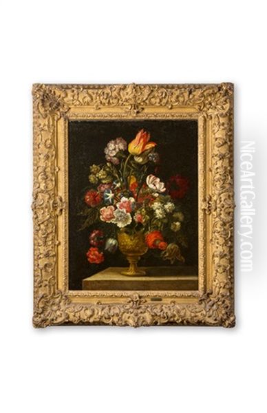 Blumenstillleben Oil Painting by Daniel Seghers