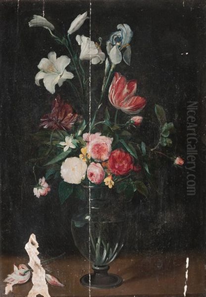 Blumenstillleben Oil Painting by Daniel Seghers