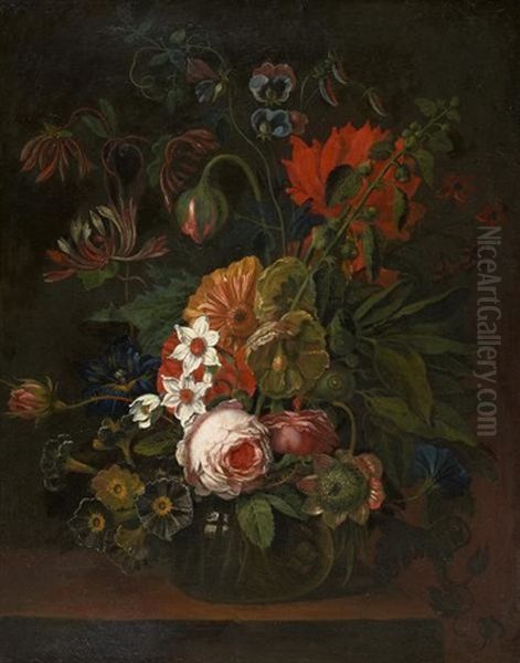 Blumenstillleben Oil Painting by Daniel Seghers