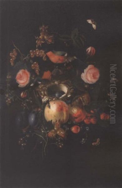 Dutch Floral Still Life Oil Painting by Daniel Seghers