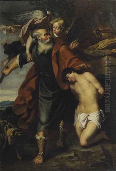 The Sacrifice Of Isaac Oil Painting by Gerard Seghers