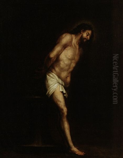 Jesus An Der Margtersaule Oil Painting by Gerard Seghers