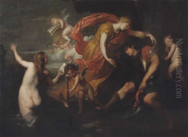 Rinaldo Und Armida Oil Painting by Gerard Seghers