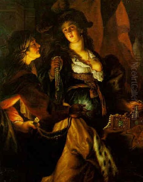 Judith And Her Maid Oil Painting by Gerard Seghers