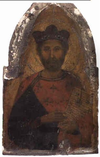 King David Oil Painting by Niccolo Segna di Buonaventura