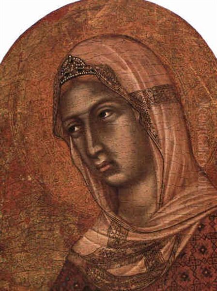 Head Of A Female Saint Oil Painting by Niccolo Segna di Buonaventura