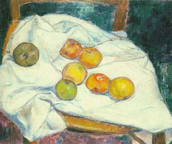 Nature Morte Au Pommes Oil Painting by Armand Seguin