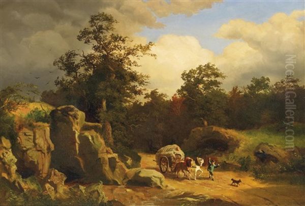 Vor Dem Gewitter Oil Painting by Carl Seibels