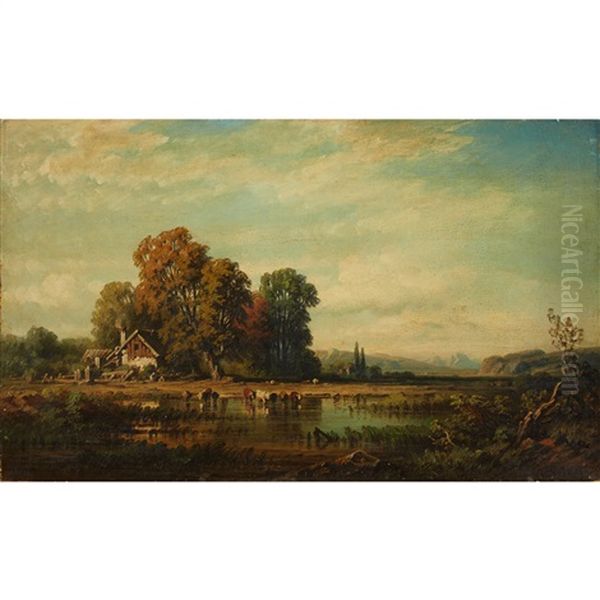 Landscape Oil Painting by August Seidel