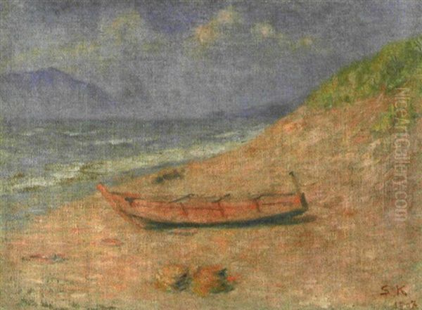 Landscape, Chigasaki Seaside Oil Painting by Kuroda Seiki