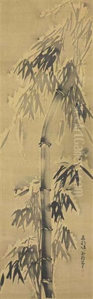 Bamboo Oil Painting by  Seikon