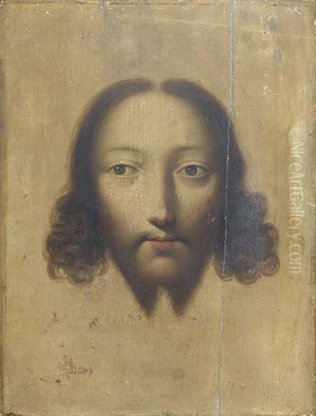 Sainte Face Oil Painting by Du Paul Boys