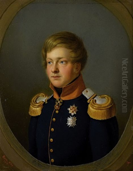 Portrat Des Prinzen Max Von Baden Oil Painting by August Reichsgraf von Seinsheim