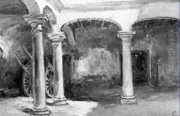 El Patio Oil Painting by Alejandro Seiquer