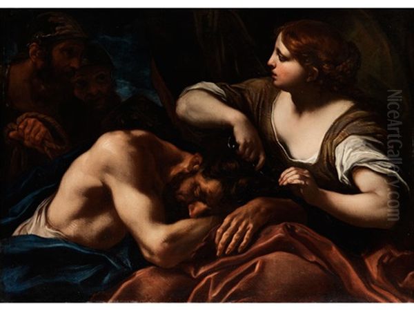 Samson Und Dalila Oil Painting by Daniel (Joseph D.) Seiter