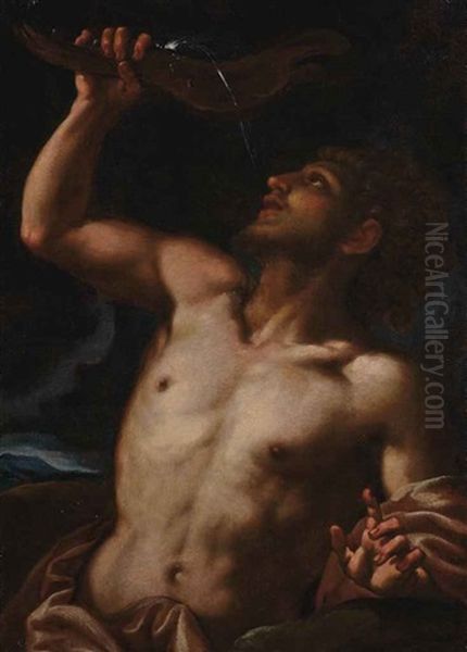 Samson Oil Painting by Daniel (Joseph D.) Seiter