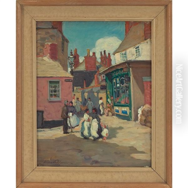 Street Scene Oil Painting by Dixie Selden