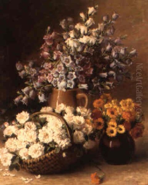 Summer Flowers Oil Painting by Emily Selinger