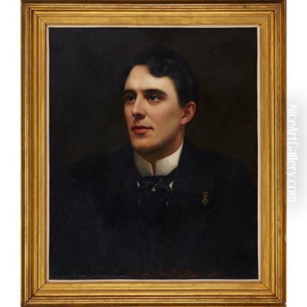 Portrait Of Cheiro (count Louis Hamon (1866-1936)) Oil Painting by Jean Paul Selinger