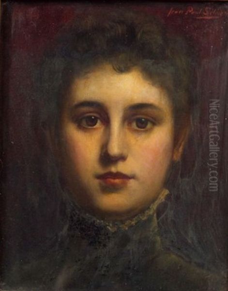 Portrait Of A Young Woman Oil Painting by Jean Paul Selinger