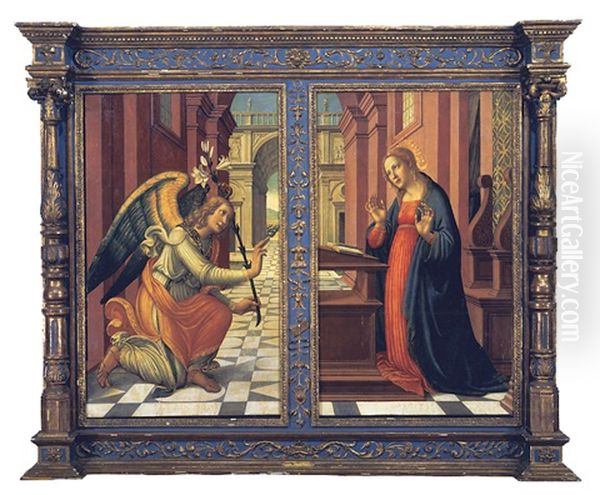 The Annunciation Oil Painting by Jacopo Del Sellaio