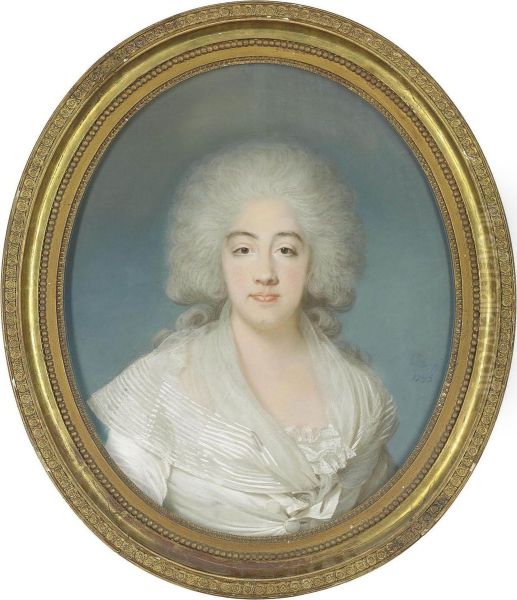 Portrait Of Marie-josephine-louise De Savoie Oil Painting by Joseph Boze