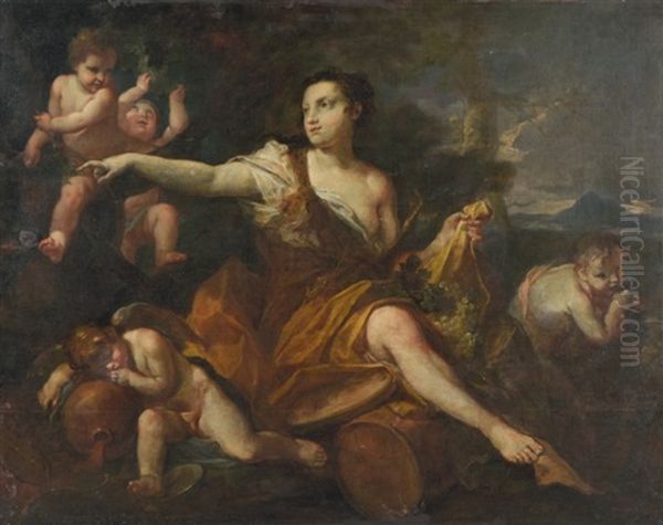 Allegorie Du Printemps Oil Painting by Giovanni Giacomo Sementi