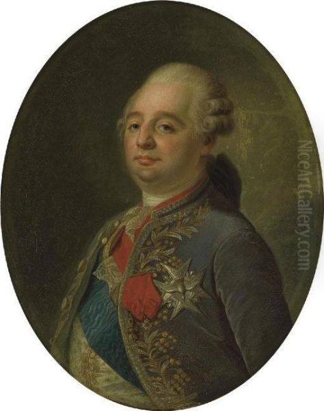 Portrait De Louis Xvi Oil Painting by Joseph Boze