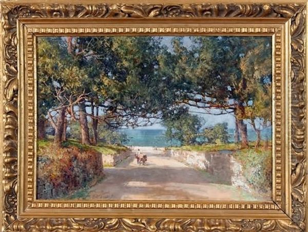 Bermuda Scene Oil Painting by Prosper Louis Senat