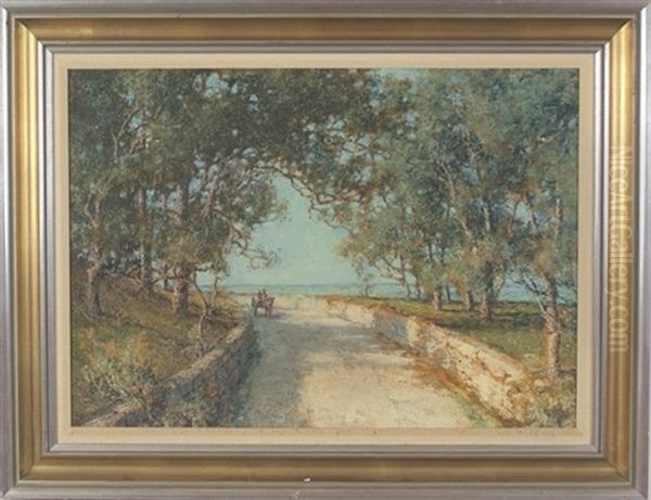 Bermuda Scene Oil Painting by Prosper Louis Senat