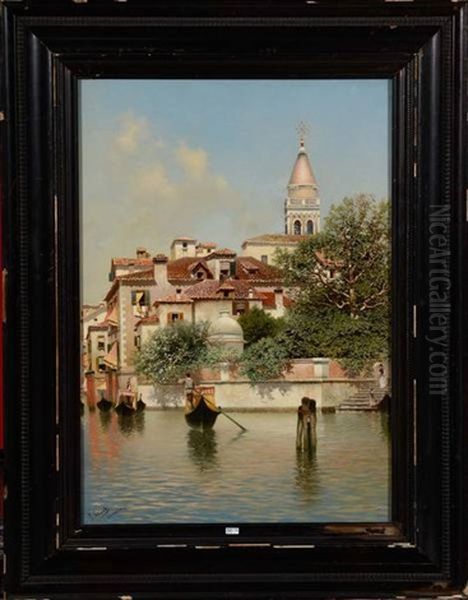 Coin De Venise Anime Oil Painting by Rafael Senet y Perez