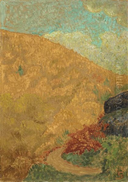 Etude: Paysage Oil Painting by Paul Serusier