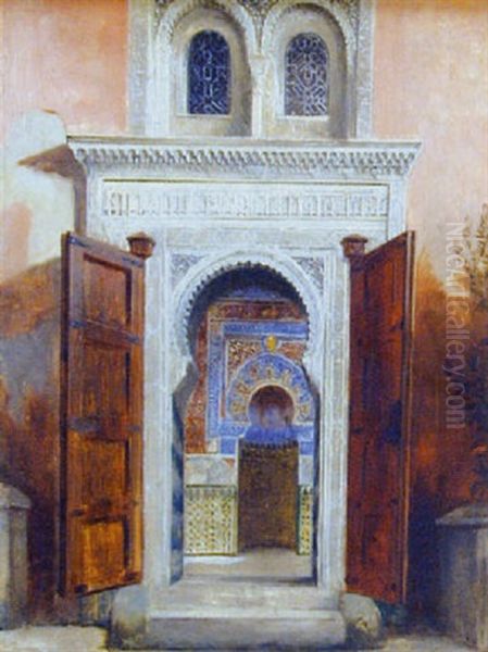 Porte Du Palais Oil Painting by Andre Servant