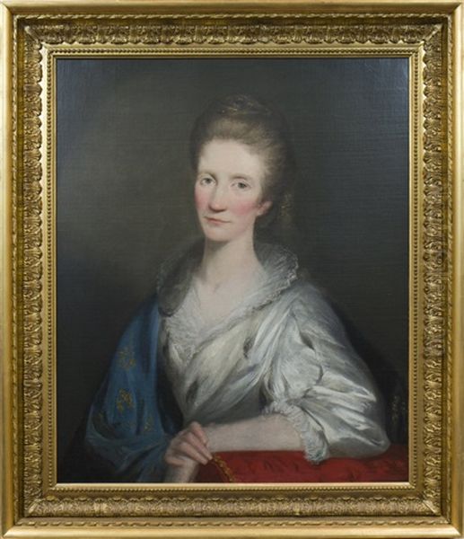 Portrait Of Mrs Grizel Maxwell Of Carriden Oil Painting by John Thomas (Seaton) Seton