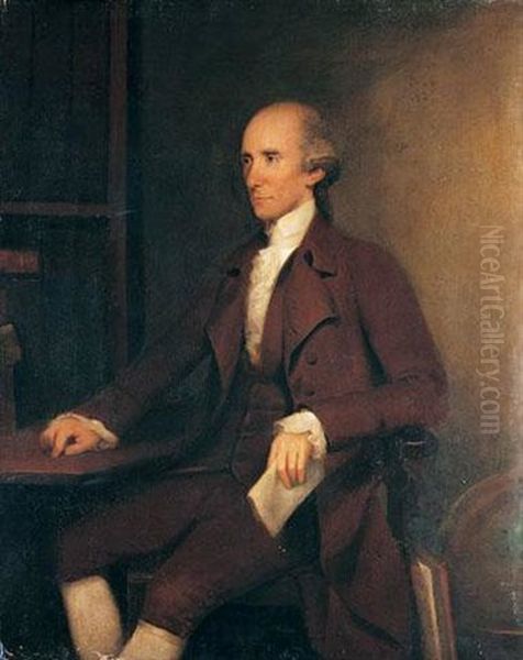 Portrait Of Warren Hastings, First Governor-general Of India Oil Painting by John Thomas (Seaton) Seton