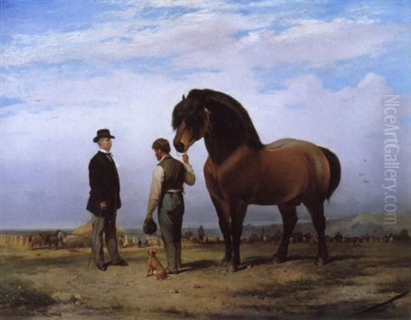 De Ontmoeting Oil Painting by Joseph Van Severdonck