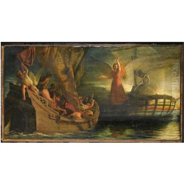 Rime Of The Ancient Mariner Oil Painting by Joseph Severn