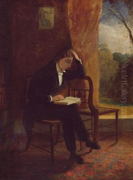 Portrait Of John Keats Oil Painting by Joseph Severn