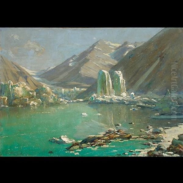 Alaskan Landscape Oil Painting by Robert Van Vorst Sewell