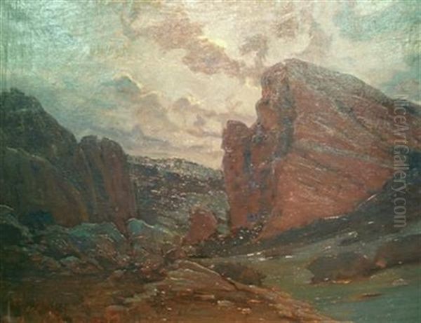 Mountainous Landscape Oil Painting by Robert Van Vorst Sewell