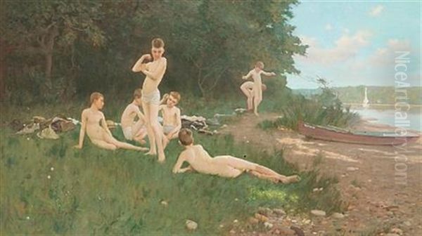 Pleasures Of Youth Oil Painting by Robert Van Vorst Sewell