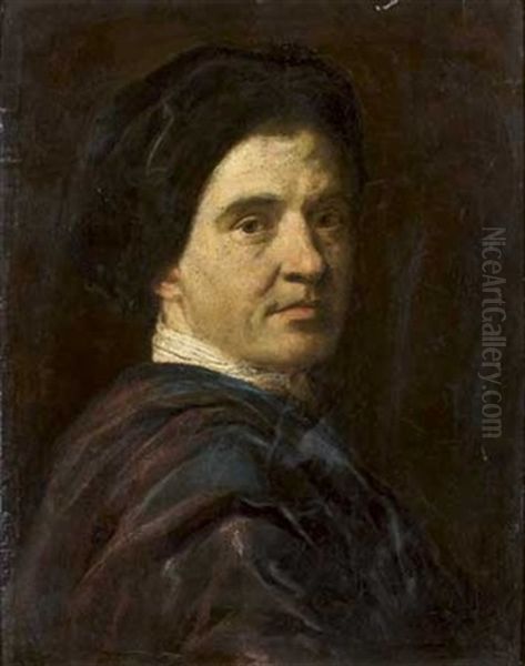 Portrait D'homme Au Turban Oil Painting by Christian Seybold