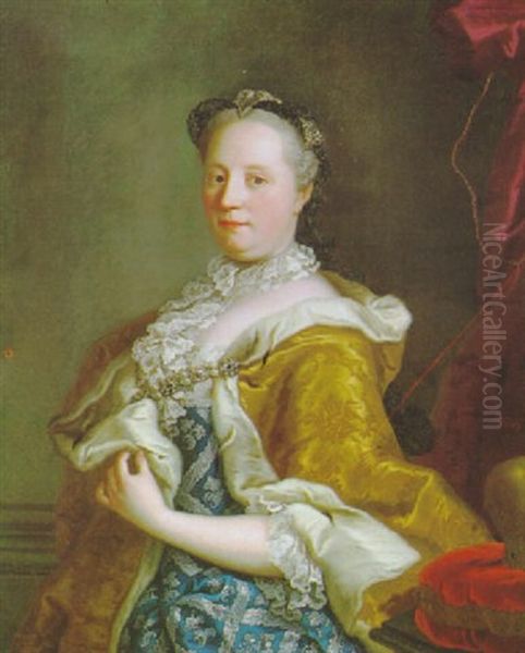 Bildnis Der Kaiserin Maria Theresia Oil Painting by Christian Seybold