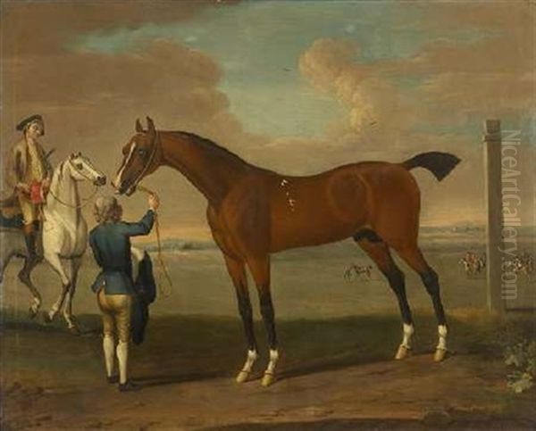 "flying Childers" With Groom And Horseman Oil Painting by James Seymour